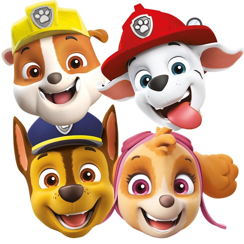 Paw Patrol - Ansiktsmasker 8-pack