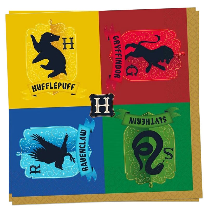 Harry Potter Houses - Servetter 16-pack