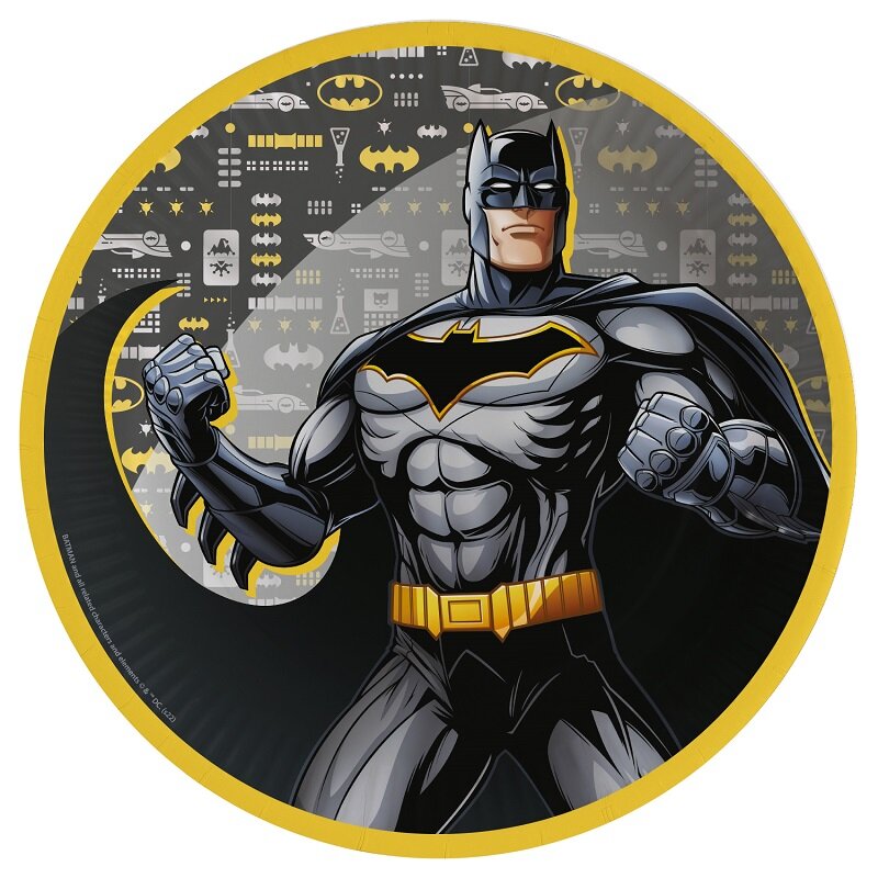 Batman Hero - Tallrikar 8-pack