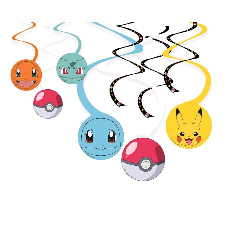 Pokémon - Hängande dekorationer 6-pack