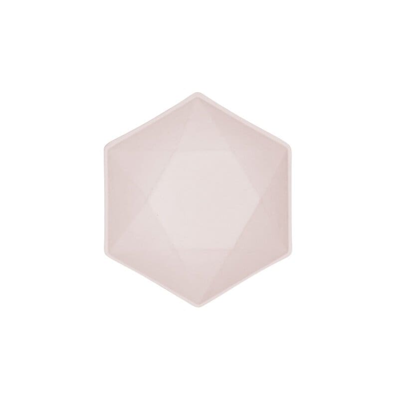 Skål Decor Premium Hexagon 16 cm Rosa 6-pack