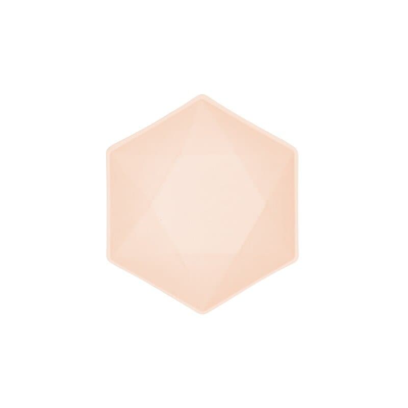 Skål Decor Premium Hexagon 16 cm Aprikos 6-pack