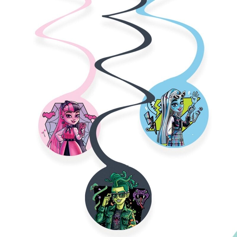 Monster High - Hängande dekorationer 6-pack