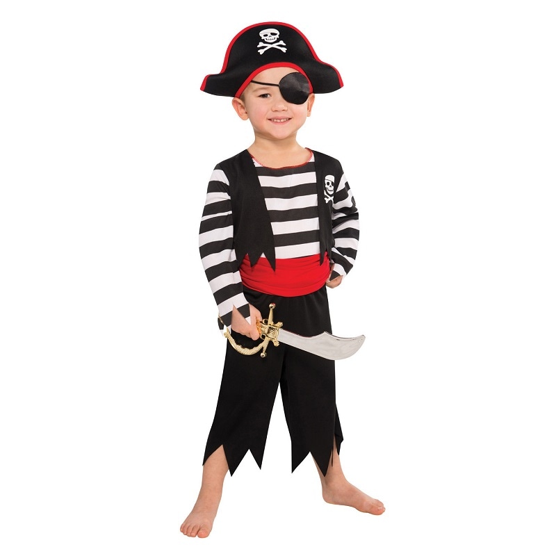 Piratkille Maskeraddräkt Barn 3-6 år