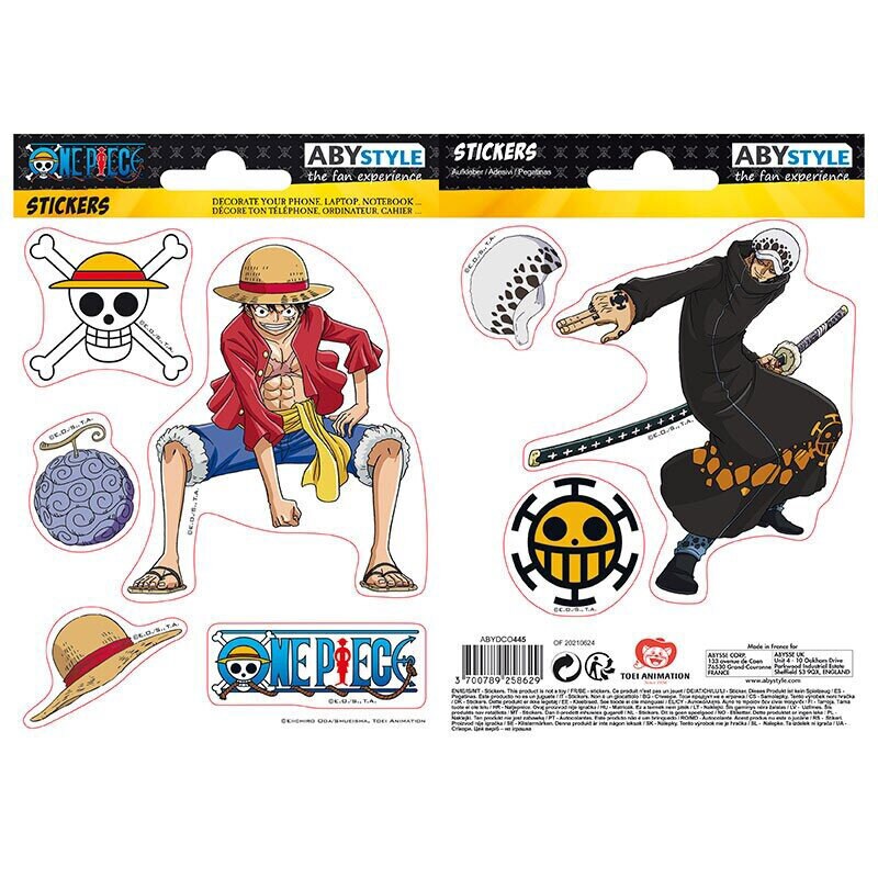 One Piece - Klistermärken 8-pack