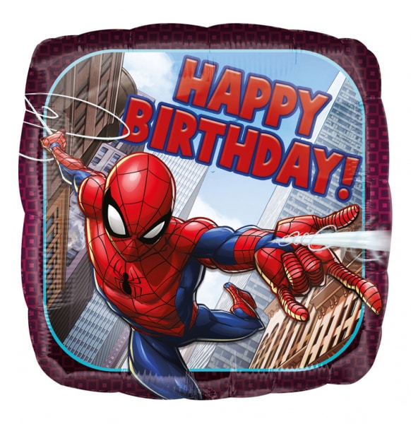 Spiderman - Folieballong Happy Birthday
