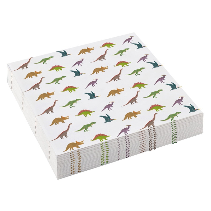 Happy Dinosaur - Caféservetter 20-pack