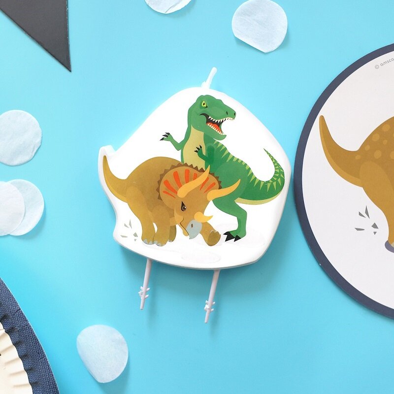 Happy Dinosaur - Tårtljus 10 cm
