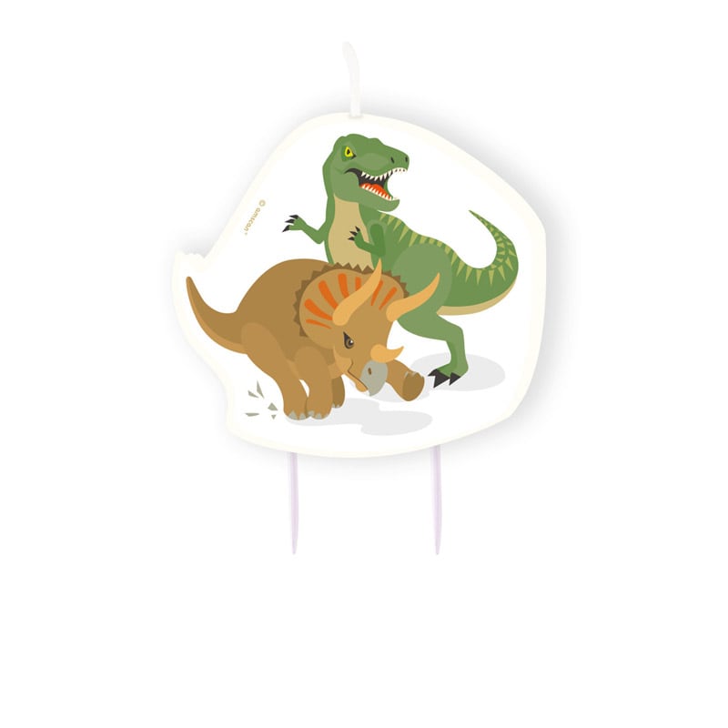 Happy Dinosaur - Tårtljus 10 cm