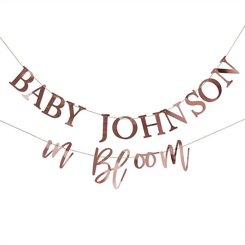 Baby in Bloom - DIY Girlang i roséguld