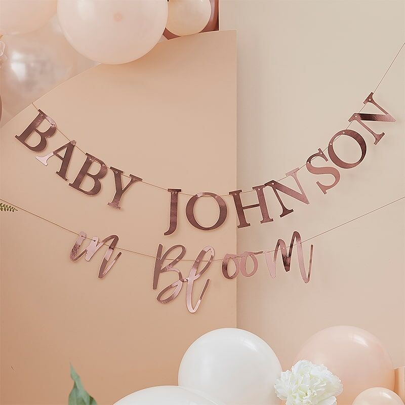 Baby in Bloom - DIY Girlang i roséguld