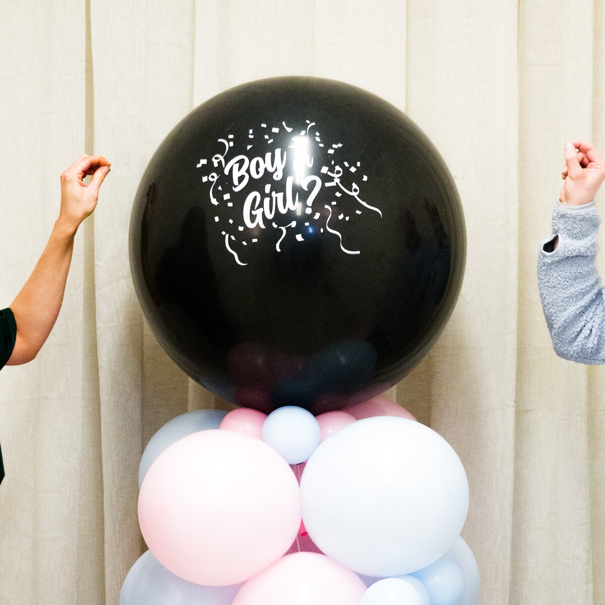 DIY Ballongpelare - Gender Reveal