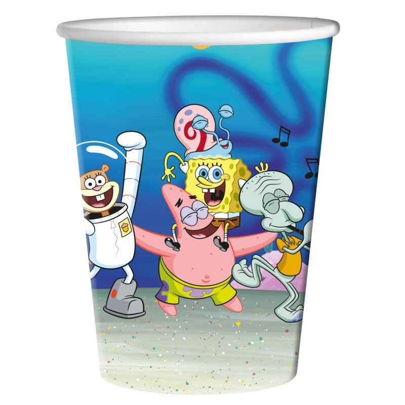 SvampBob - Pappmuggar 220 ml, 8-pack
