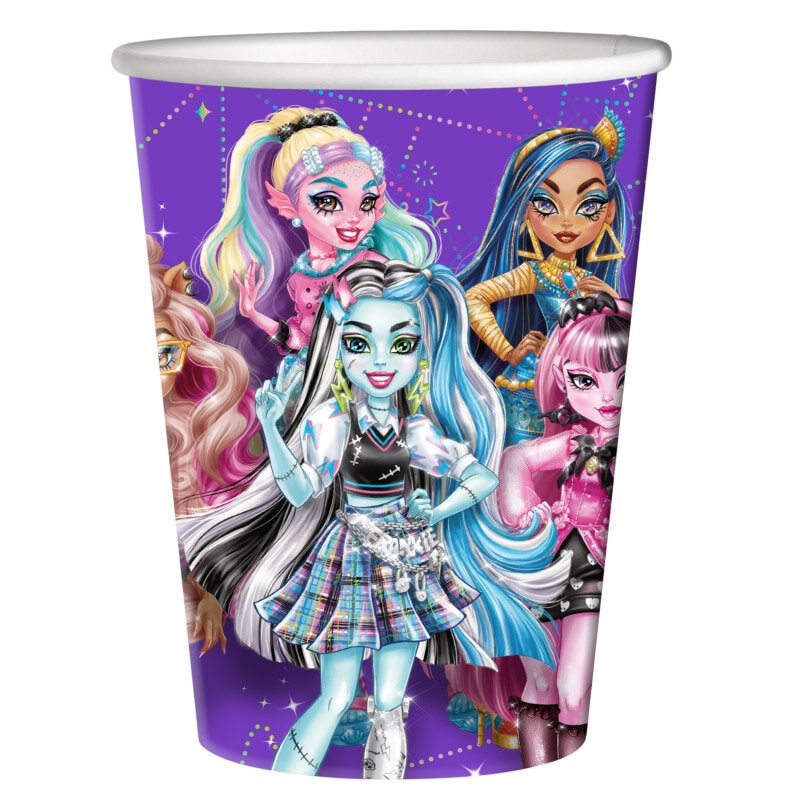 Monster High - Pappmuggar 220 ml, 8-pack