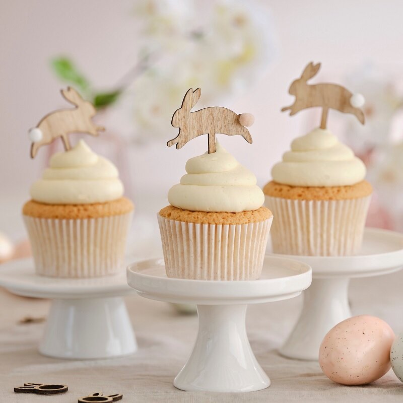 Hey Bunny Cake Toppers - Kaniner 6-pack