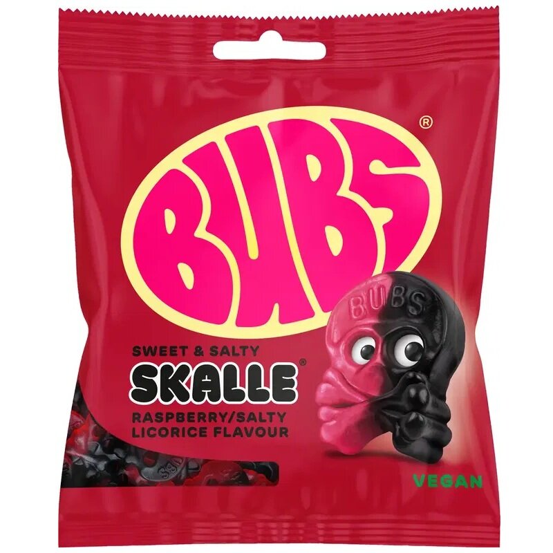 Bubs Hallon/Lakrits Skalle 155 gram