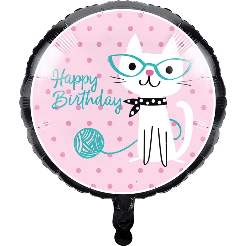 Cat Party - Folieballong 45 cm