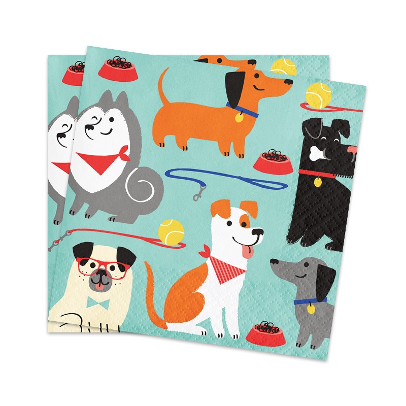 Dog Party - Caféservetter 16-pack