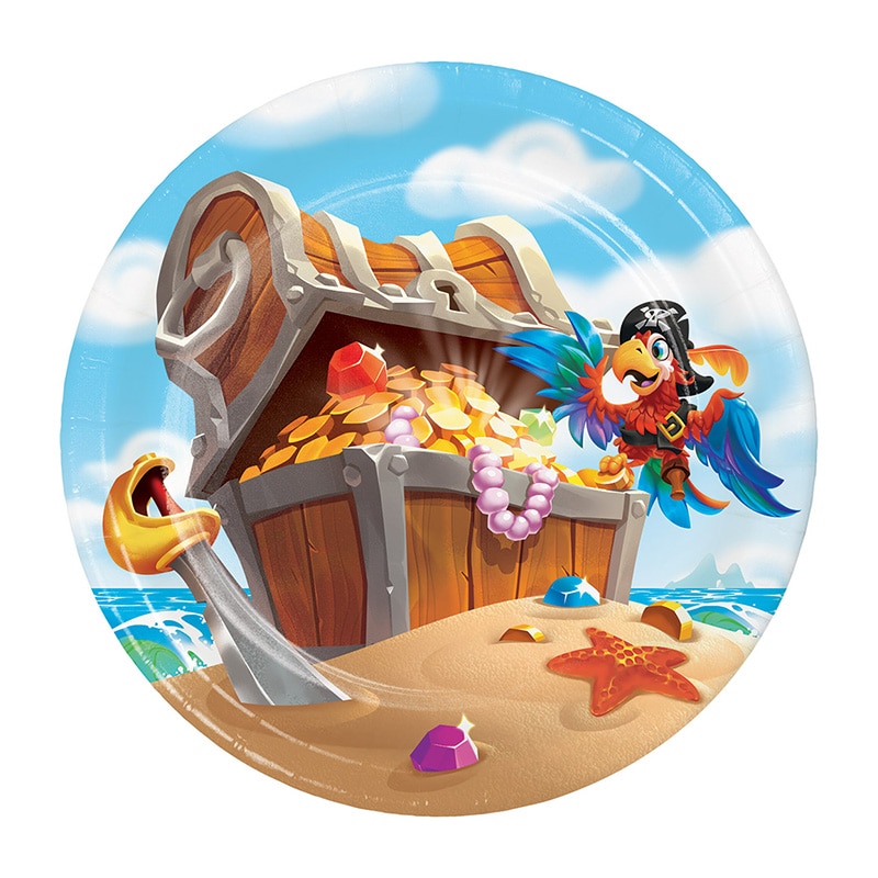 Pirates Treasure - Assietter 8-pack