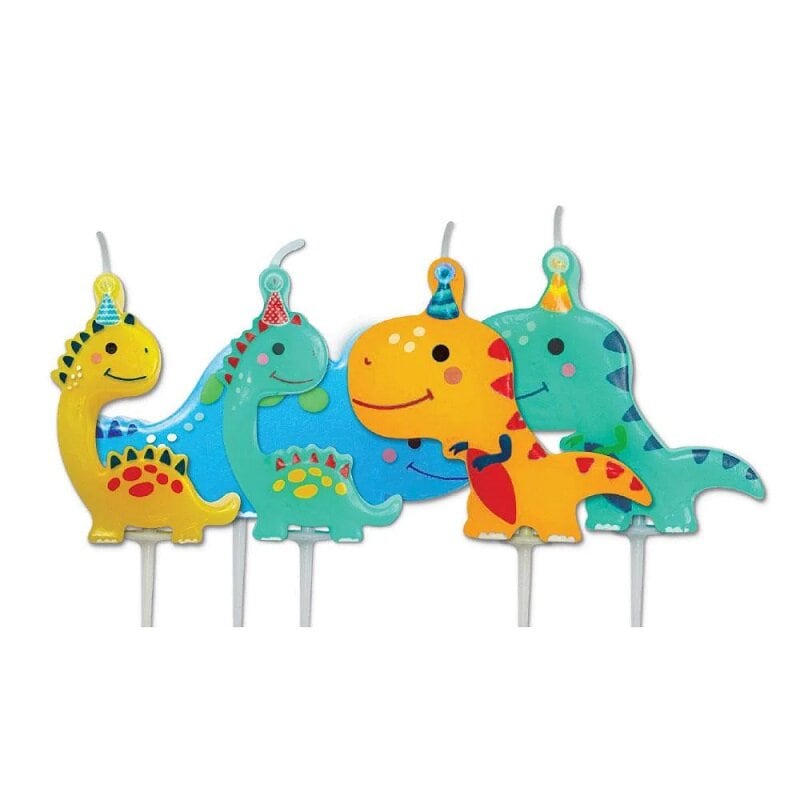 Tårtljus - Dino Party 5-pack