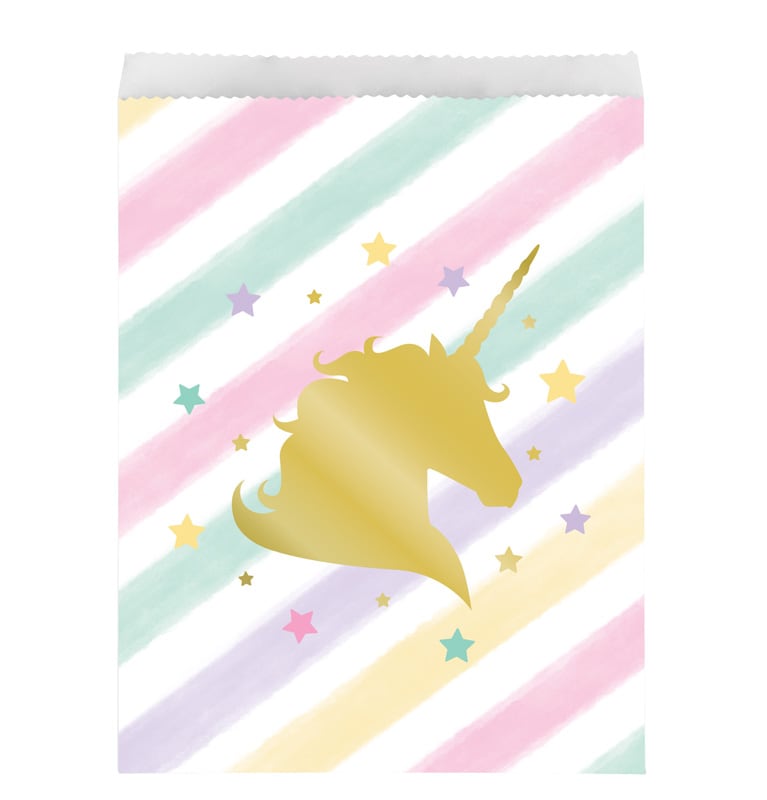 Unicorn Sparkle - Kalaspåsar i papper 10-pack