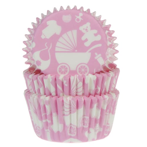 HM Muffinsformar Baby rosa 50-pack