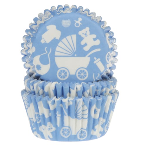 HM Muffinsformar - Baby blå 50-pack