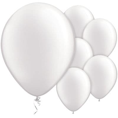 Ballonger - Pärlemor vit 10-pack