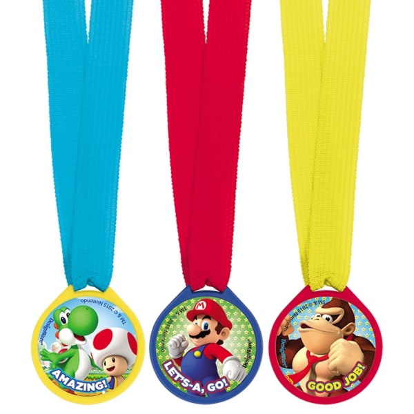 Super Mario - Medaljer 12-pack