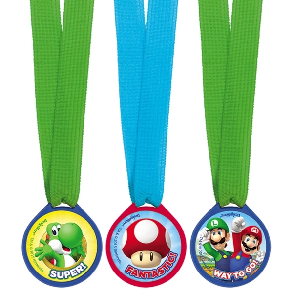 Super Mario - Medaljer 12-pack