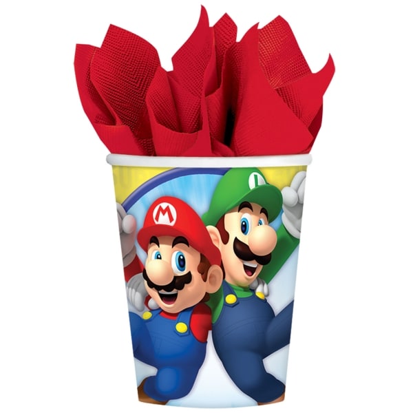 Super Mario - Pappmuggar 8-pack