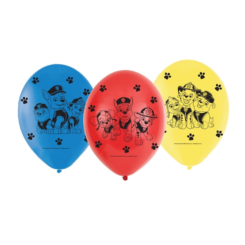 Paw Patrol - Ballonger 6-pack