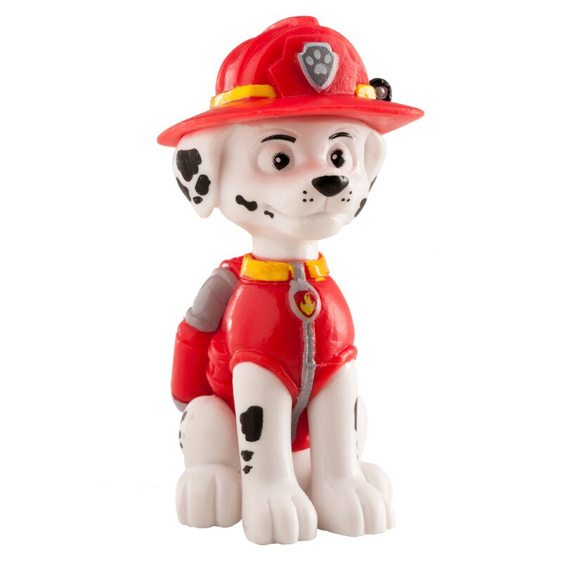 Paw Patrol - Tårtfigur Chase & Marshall 6 cm, 2-pack
