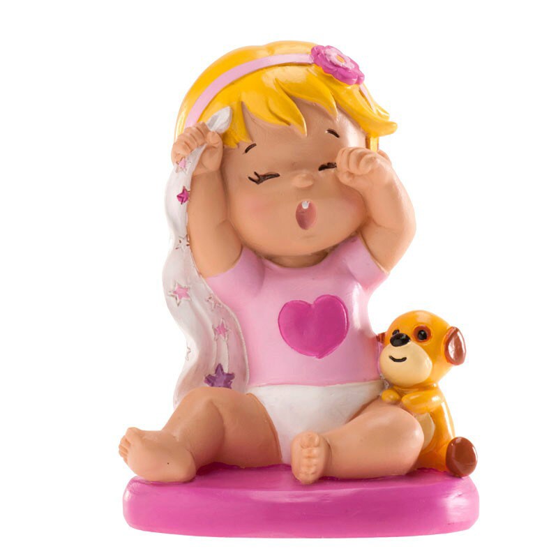 Tårtdekoration, Babyflicka som gäspar
