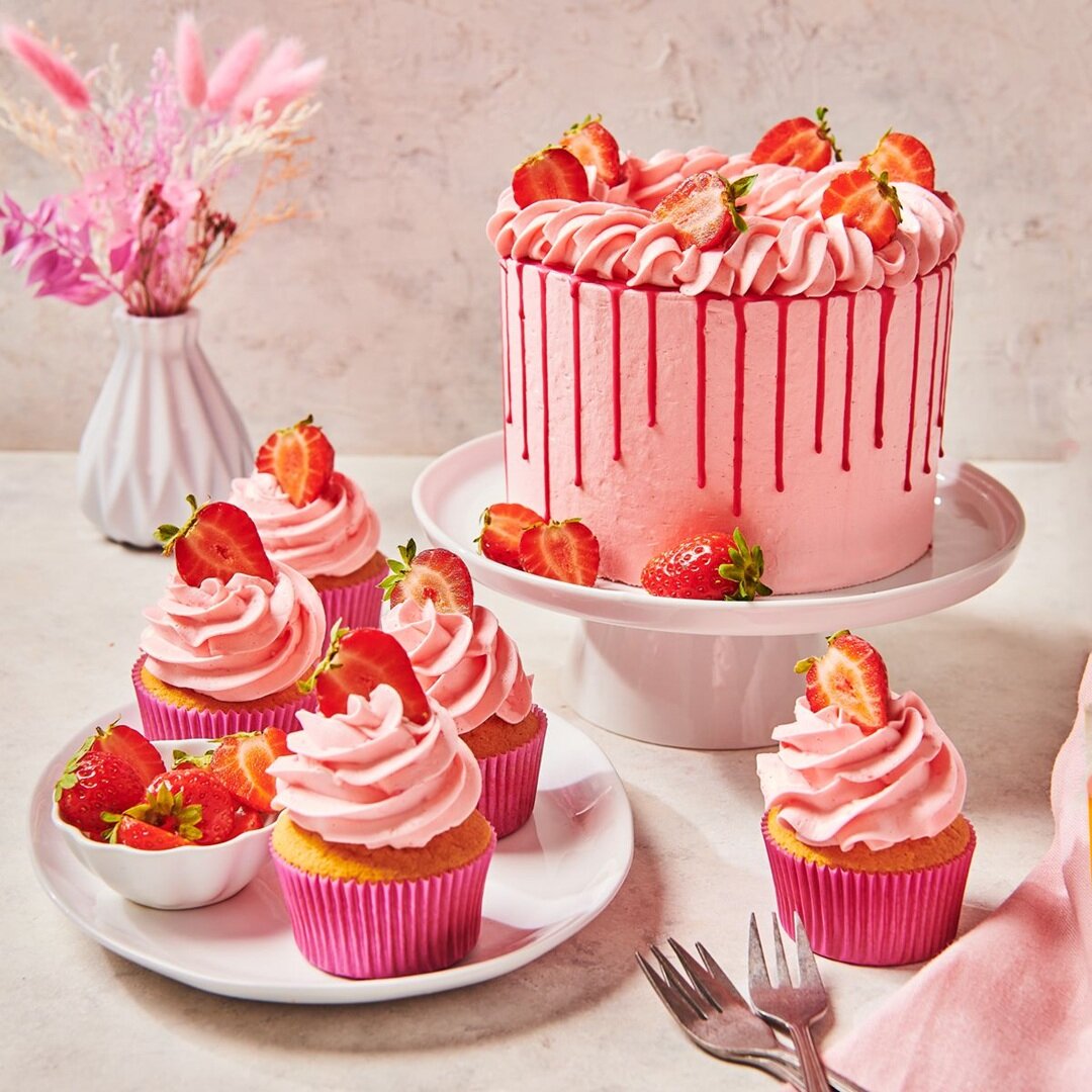 FunCakes Enchanted Cream frostingmix, jordgubb 450 gram