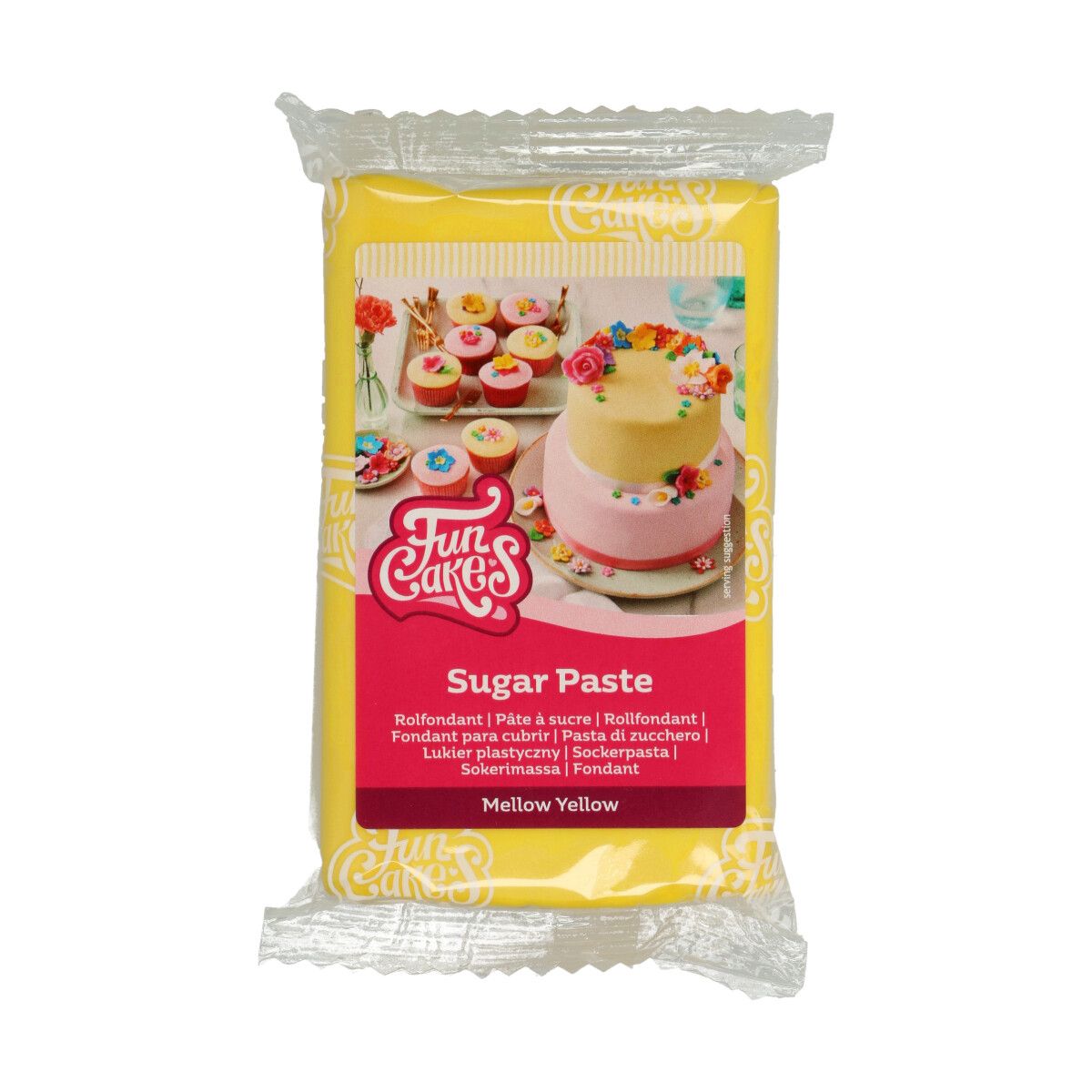 FunCakes - Sockerpasta Gul 250 gram