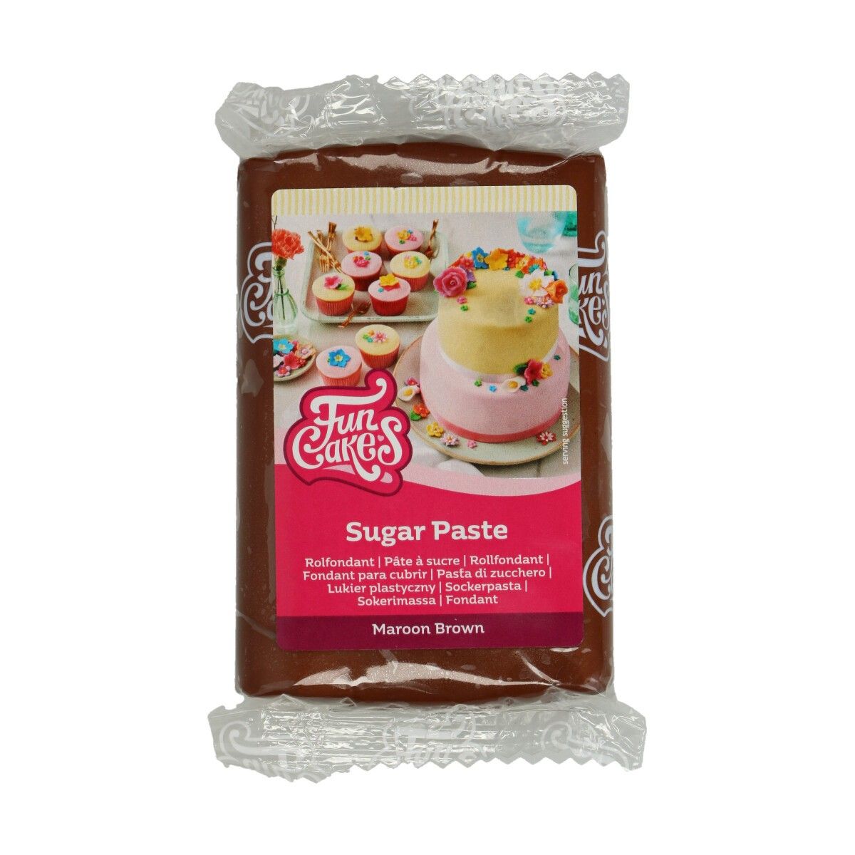 FunCakes - Sockerpasta Mörkbrun 250 gram