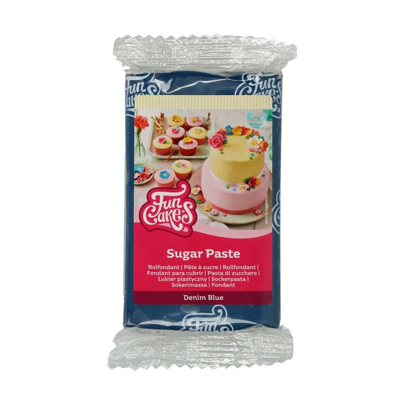 FunCakes - Sockerpasta Denim Blå 250 gram