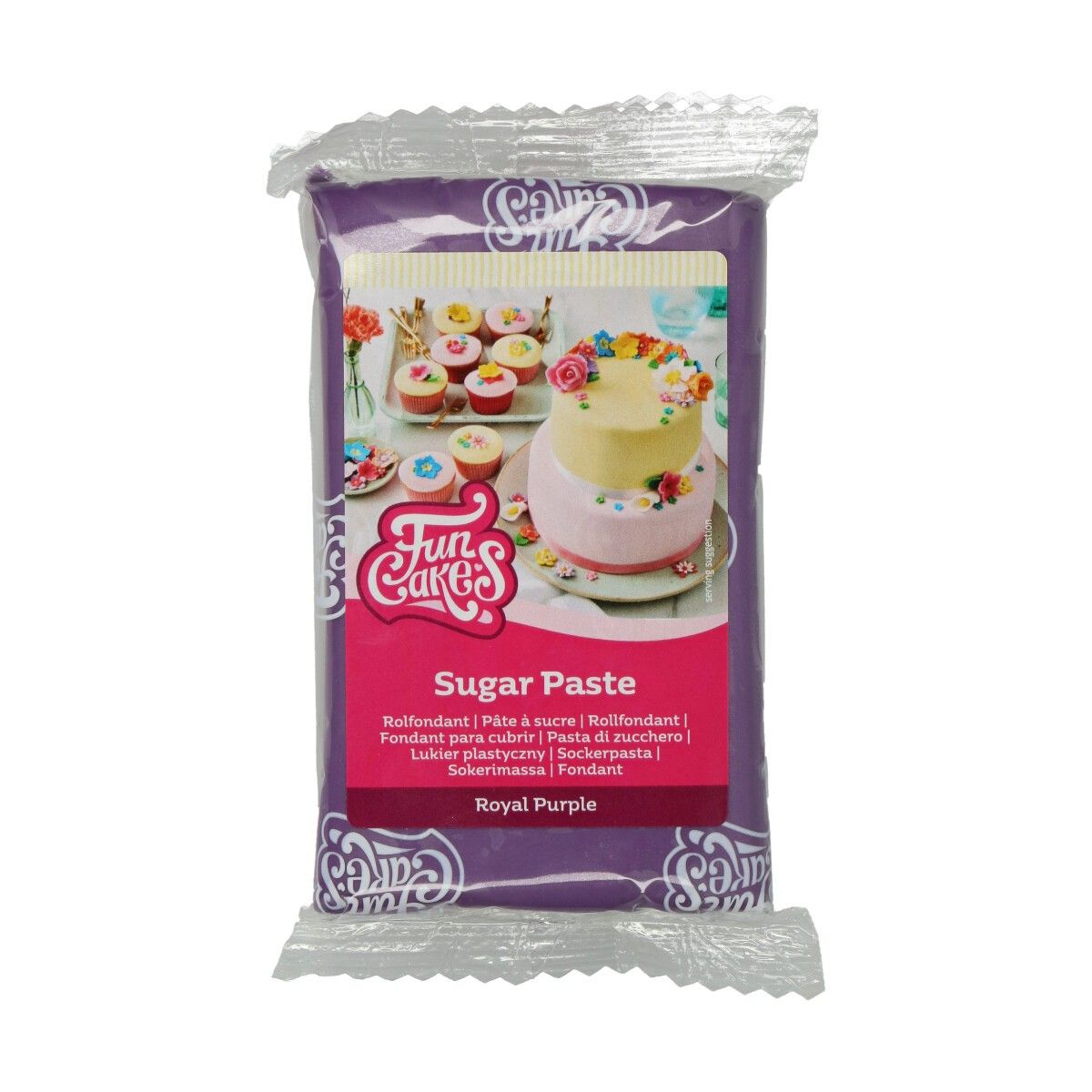 FunCakes - Sockerpasta Mörklila 250 gram