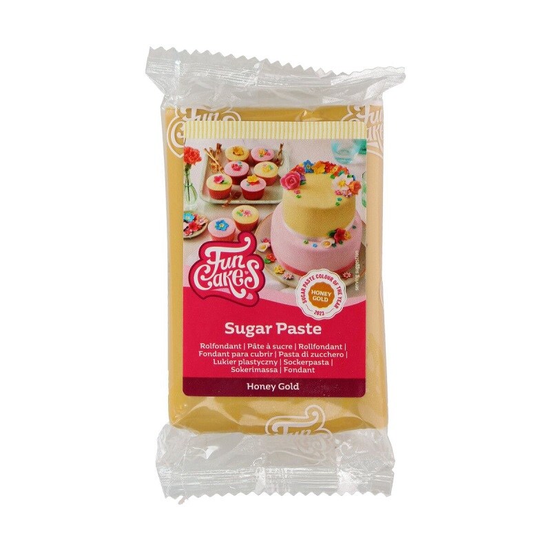 FunCakes - Sockerpasta Honey Gold 250 gram