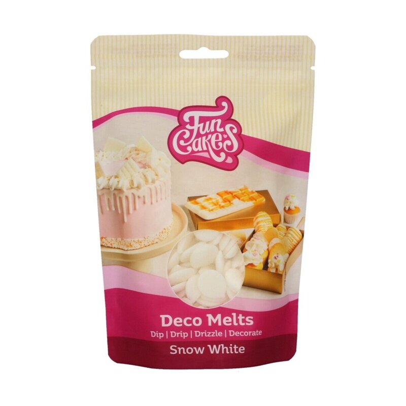 FunCakes - Deco Melts Snövit 250 gram