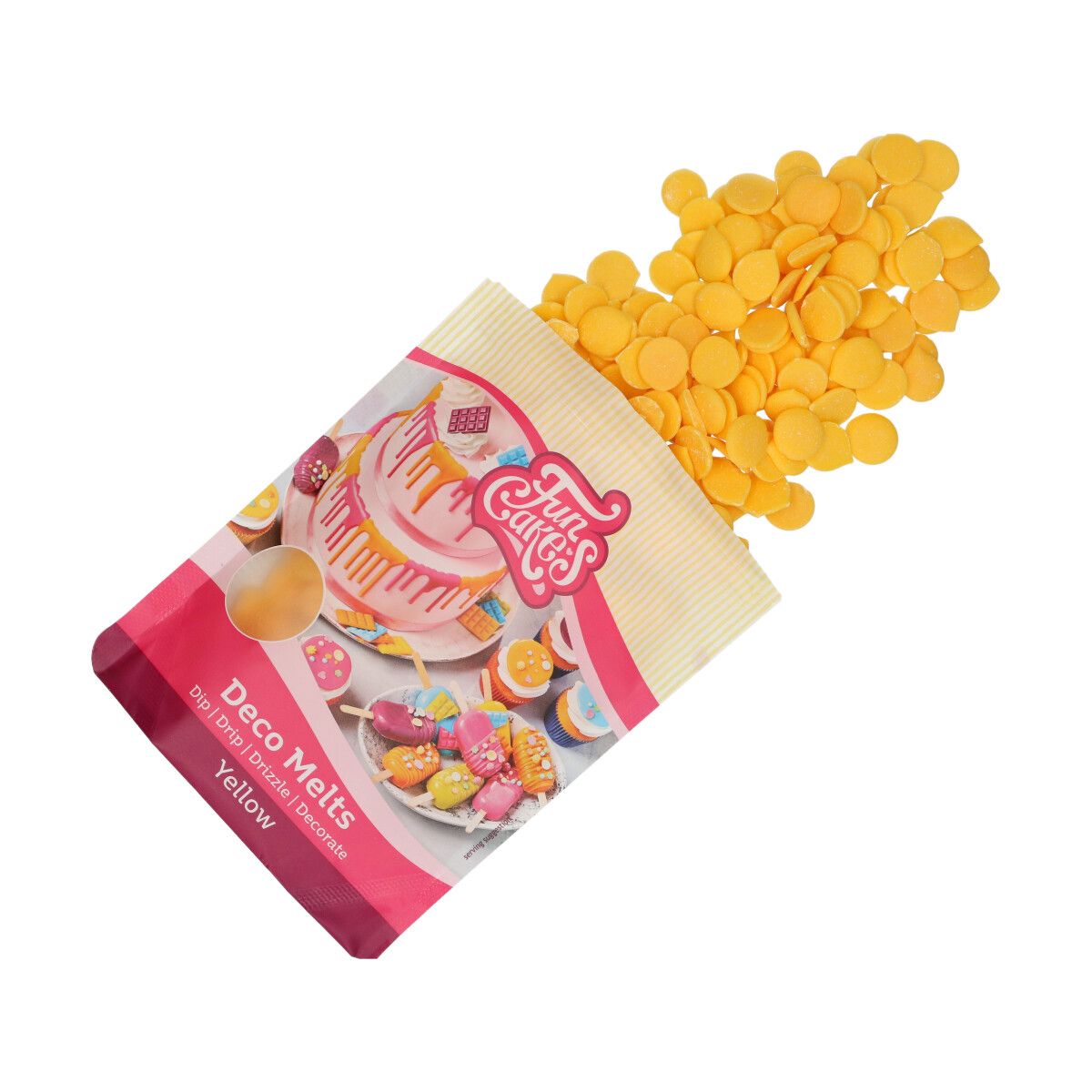 FunCakes Deco Melts Yellow 250 gram