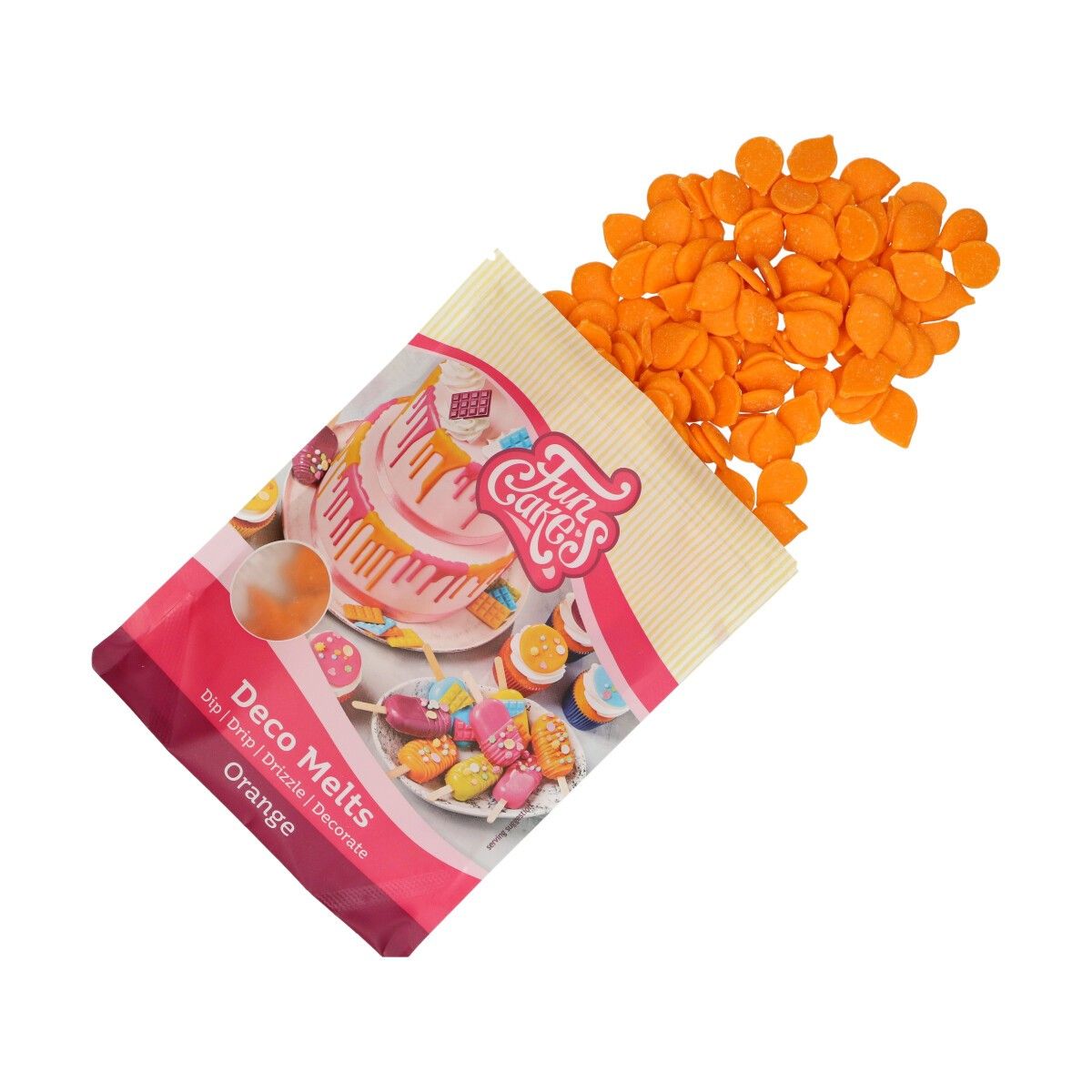FunCakes Deco Melts Orange 250 gram