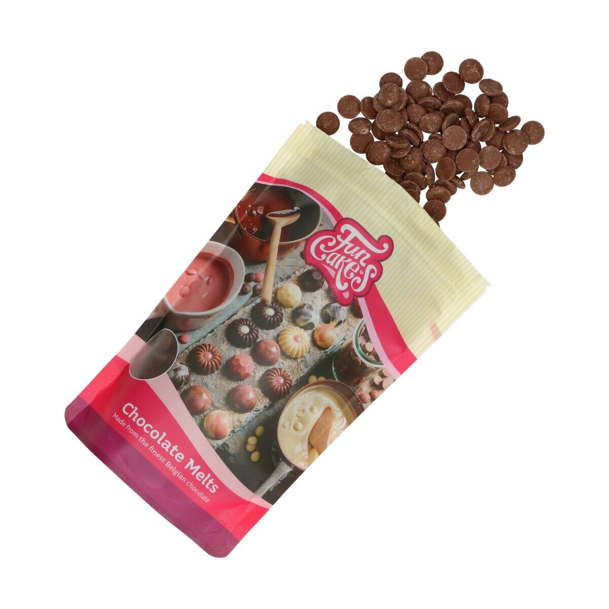 FunCakes Deco Melts Chocolate Milk 350 gram
