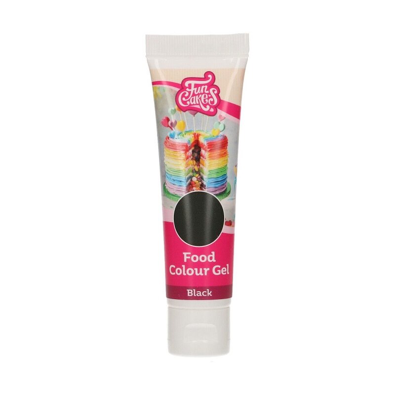 FunCakes Pastafärg Svart 30 gram