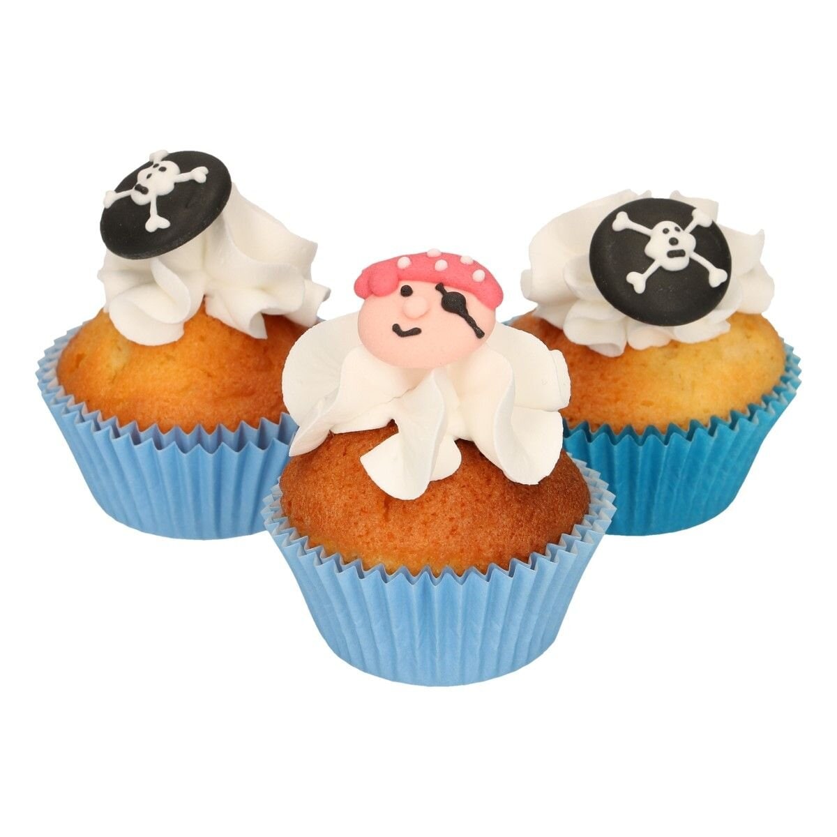 FunCakes - Sockerdekorationer Pirat 12-pack