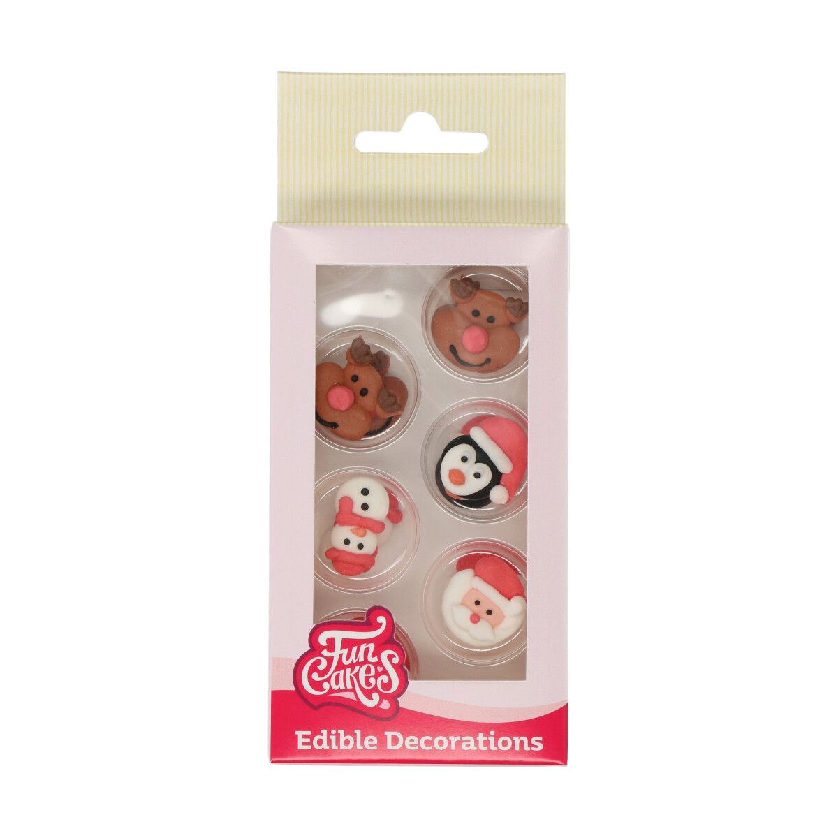 FunCakes - Sockerdekorationer Christmas 12-pack