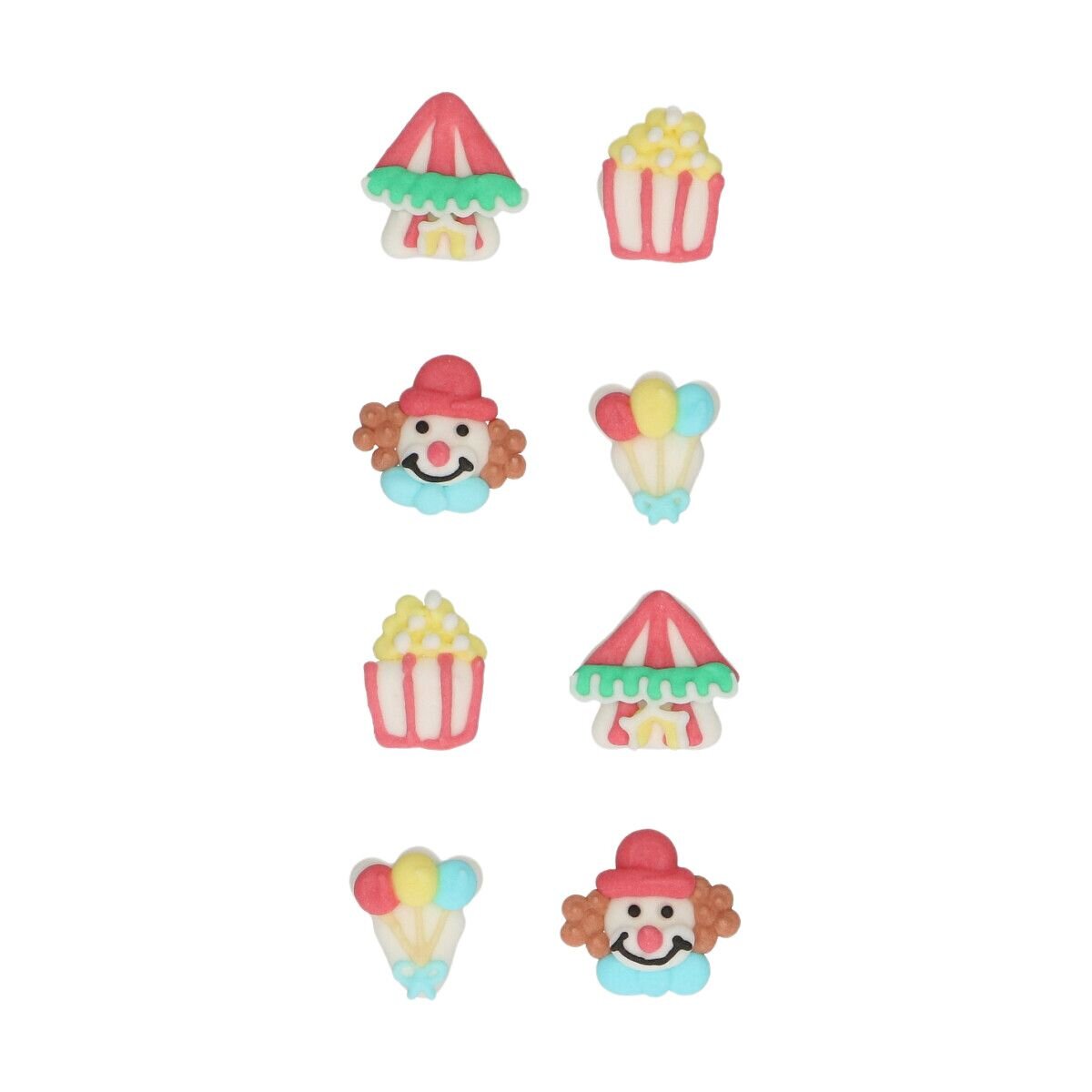 FunCakes - Sockerdekorationer Cirkus 8-pack