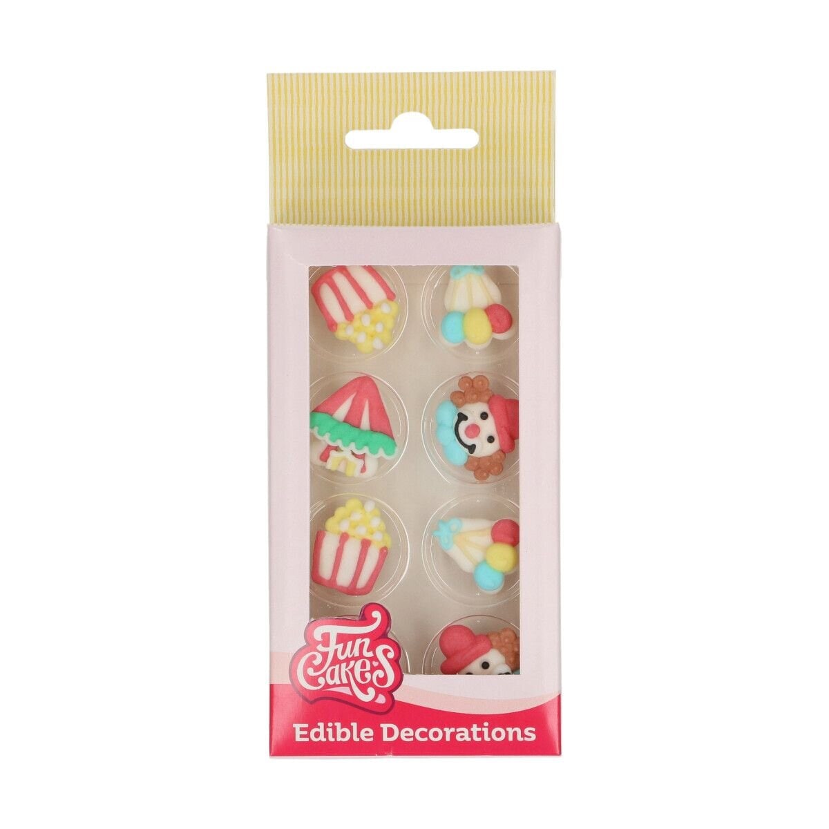 FunCakes - Sockerdekorationer Cirkus 8-pack