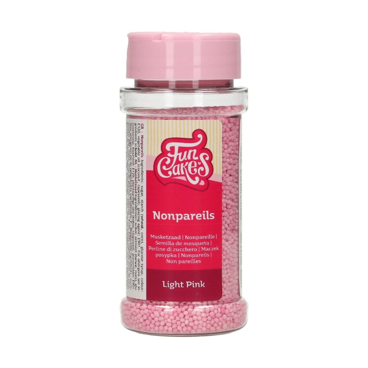 FunCakes - Sockerpärlor Rosa 80 gram